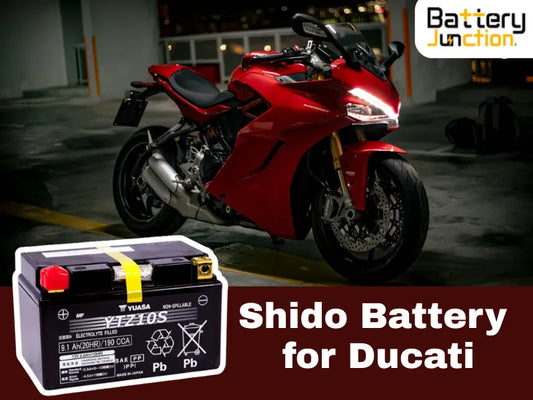 Shido Battery for Ducati -  Power, Performance & Reliability by Battery Junction